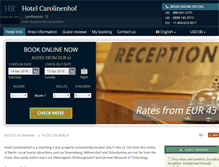 Tablet Screenshot of carolinenhof-berlin.hotel-rn.com