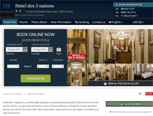 Tablet Screenshot of des-3-nations.hotel-rn.com