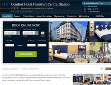 Tablet Screenshot of comfort-frankfurt.hotel-rn.com