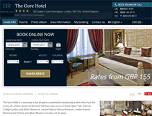 Tablet Screenshot of 190-the-gore-london.hotel-rn.com