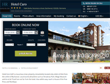 Tablet Screenshot of caro-golf-bucharest.hotel-rn.com