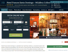 Tablet Screenshot of frances-santo-domingo.hotel-rn.com