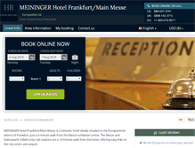 Tablet Screenshot of meininger-frankfurt.hotel-rn.com