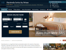 Tablet Screenshot of hacienda-jurica.hotel-rn.com