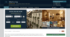 Desktop Screenshot of le-cep-beaune.hotel-rn.com