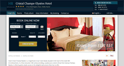 Desktop Screenshot of cristal-champs-elysees.hotel-rn.com