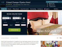 Tablet Screenshot of cristal-champs-elysees.hotel-rn.com
