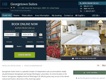 Tablet Screenshot of georgetown-suites.hotel-rn.com