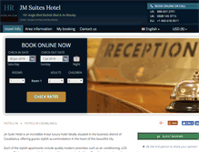 Tablet Screenshot of jm-suites-casablanca.hotel-rn.com