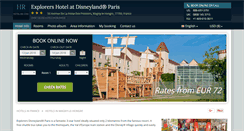 Desktop Screenshot of explorers-disneyland.hotel-rn.com