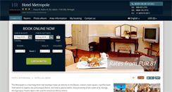 Desktop Screenshot of metropole-lisboa.hotel-rn.com