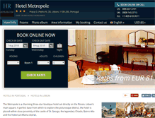 Tablet Screenshot of metropole-lisboa.hotel-rn.com