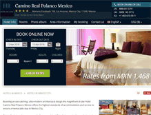 Tablet Screenshot of camino-real-polanco.hotel-rn.com