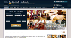 Desktop Screenshot of colonnade-london.hotel-rn.com