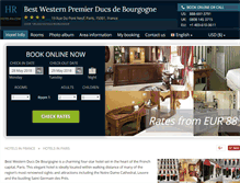 Tablet Screenshot of des-ducs-de-bourgogne.hotel-rn.com
