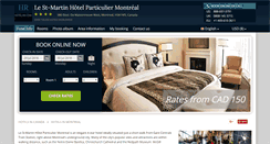 Desktop Screenshot of le-stmartin-montreal.hotel-rn.com
