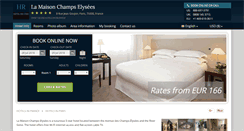 Desktop Screenshot of lamaison-champselysees.hotel-rn.com