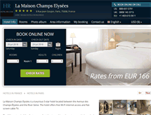 Tablet Screenshot of lamaison-champselysees.hotel-rn.com