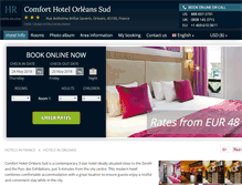 Tablet Screenshot of comfort-orleans-sud.hotel-rn.com