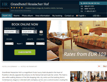 Tablet Screenshot of hessischer-hof.hotel-rn.com