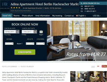 Tablet Screenshot of adina-apartment-markt.hotel-rn.com