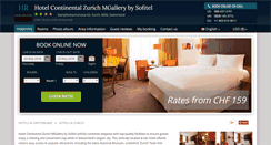 Desktop Screenshot of continental-zurich.hotel-rn.com