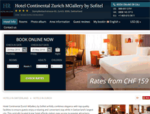 Tablet Screenshot of continental-zurich.hotel-rn.com