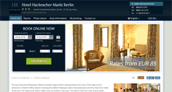 Desktop Screenshot of hackescher-markt.hotel-rn.com