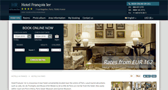 Desktop Screenshot of francois-1er.hotel-rn.com
