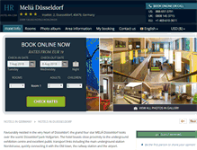 Tablet Screenshot of melia-dusseldorf.hotel-rn.com