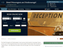 Tablet Screenshot of prinzregent-munchen.hotel-rn.com