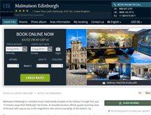 Tablet Screenshot of malmaison-edinburgh.hotel-rn.com