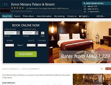 Tablet Screenshot of kenzi-menara-palace.hotel-rn.com