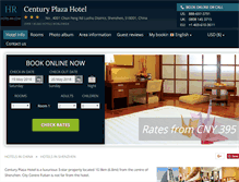 Tablet Screenshot of century-plaza-shenzhen.hotel-rn.com
